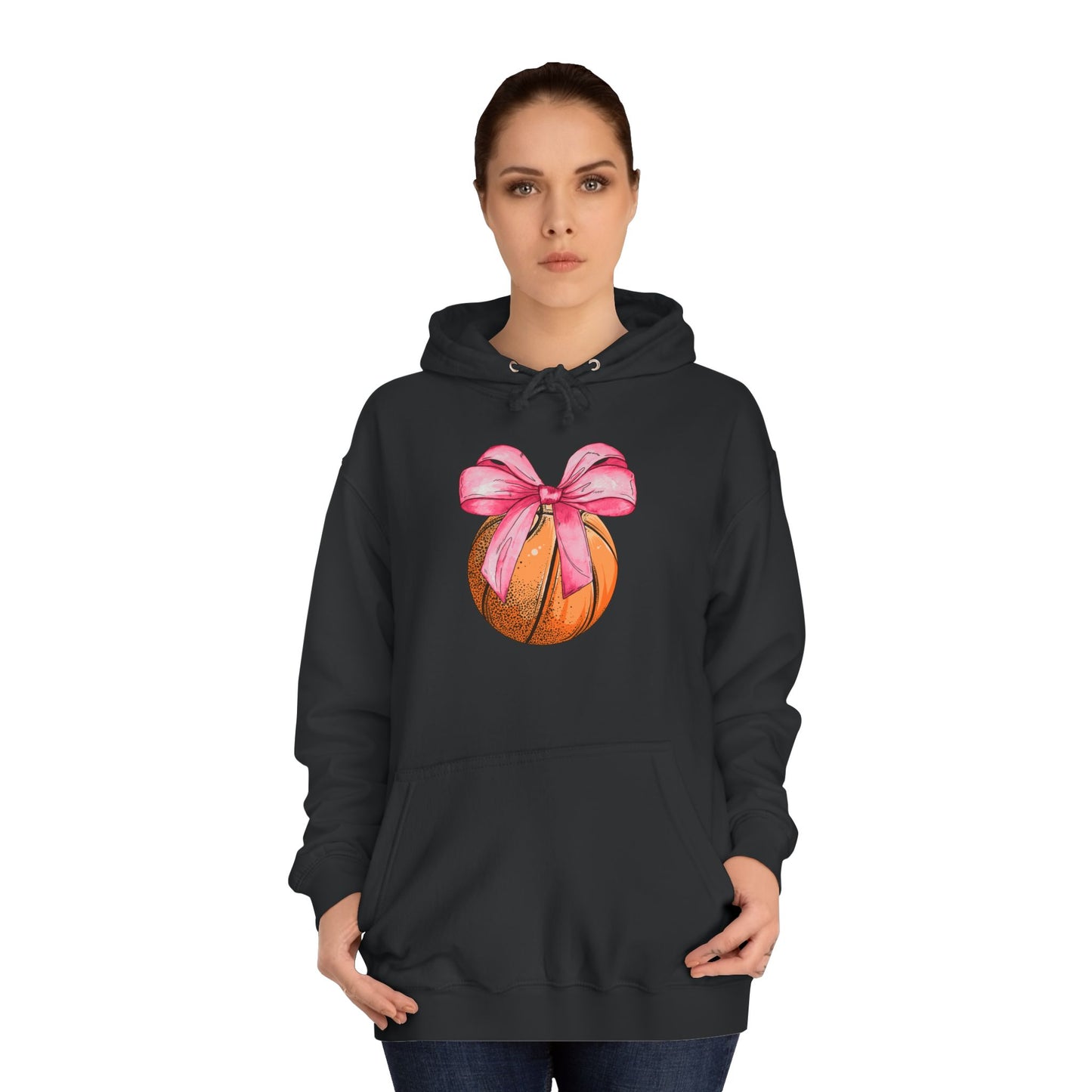 Basketball Coquette Unisex College Hoodie