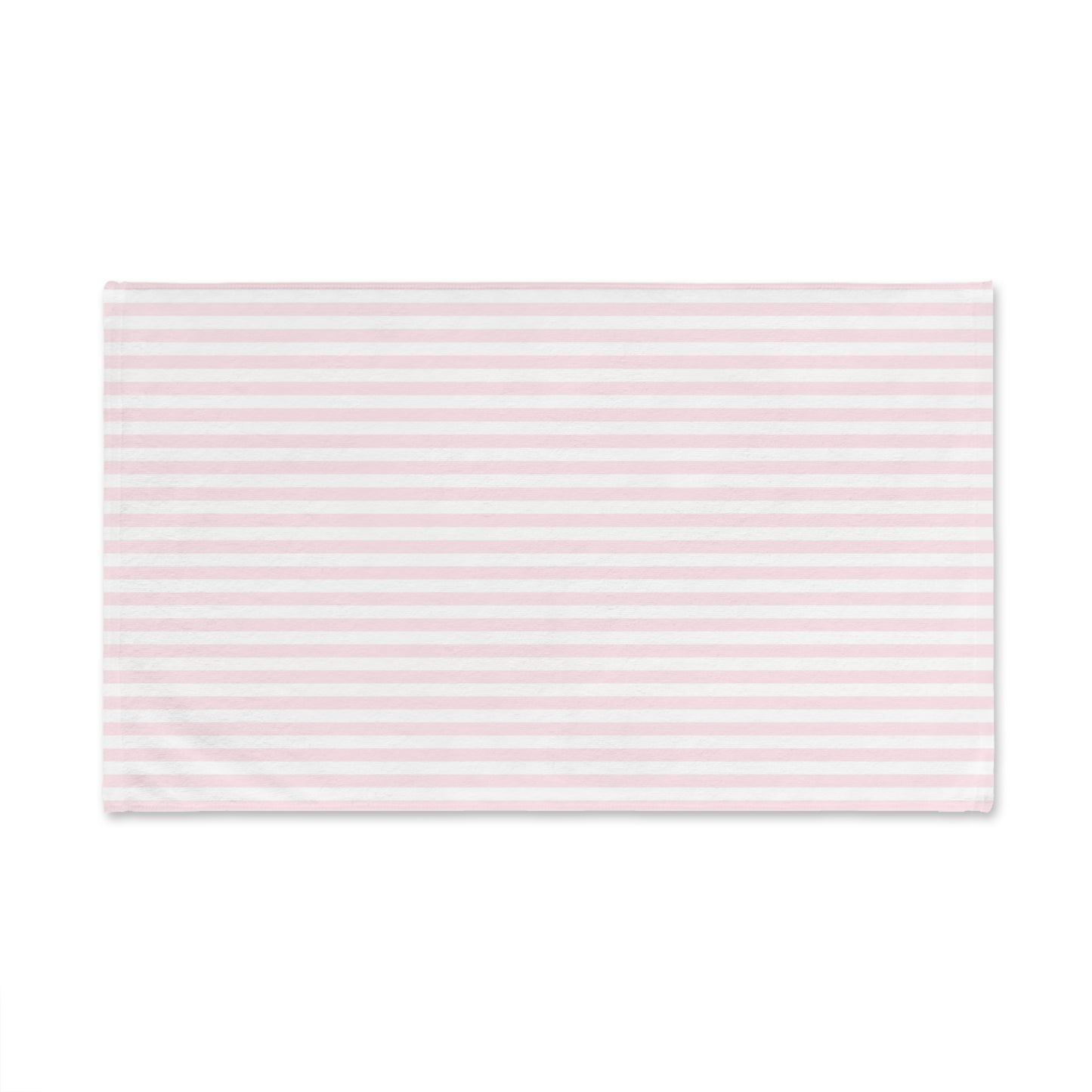 Coquette Pink and White Striped Hand Towel