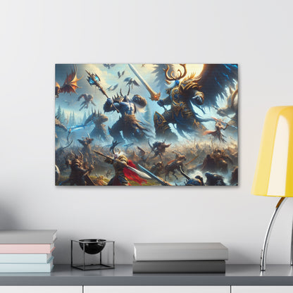 Epic DnD Battle Canvas Wall Art