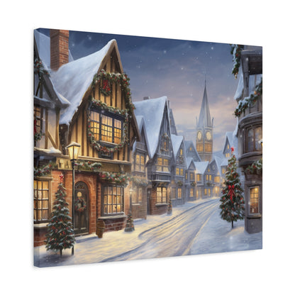 Christmas Village Canvas Art