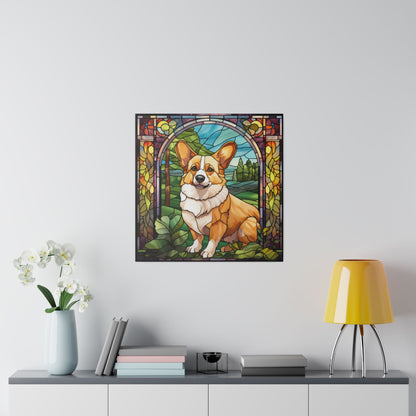 Corgi Wall Art Matte Canvas