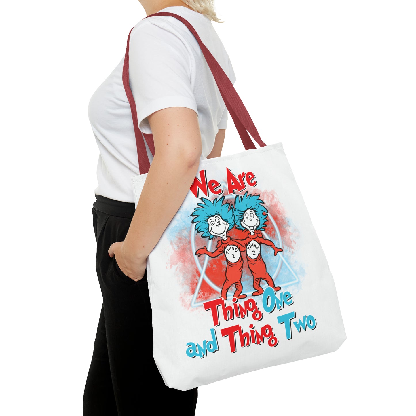 We Are Thing One and Thing Two Tote Bag (AOP)