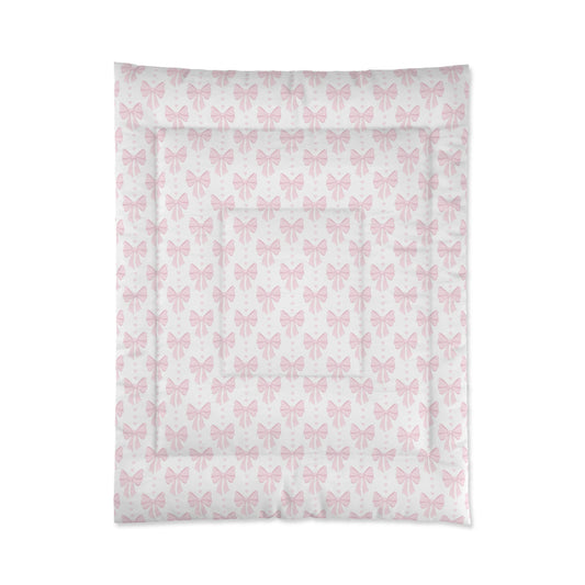 Coquette Pink Bow Comforter