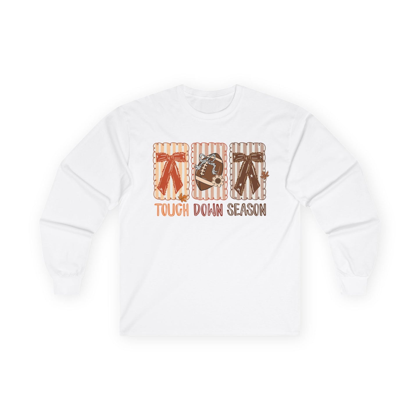 Touch Down Season Football Long Sleeve Tee