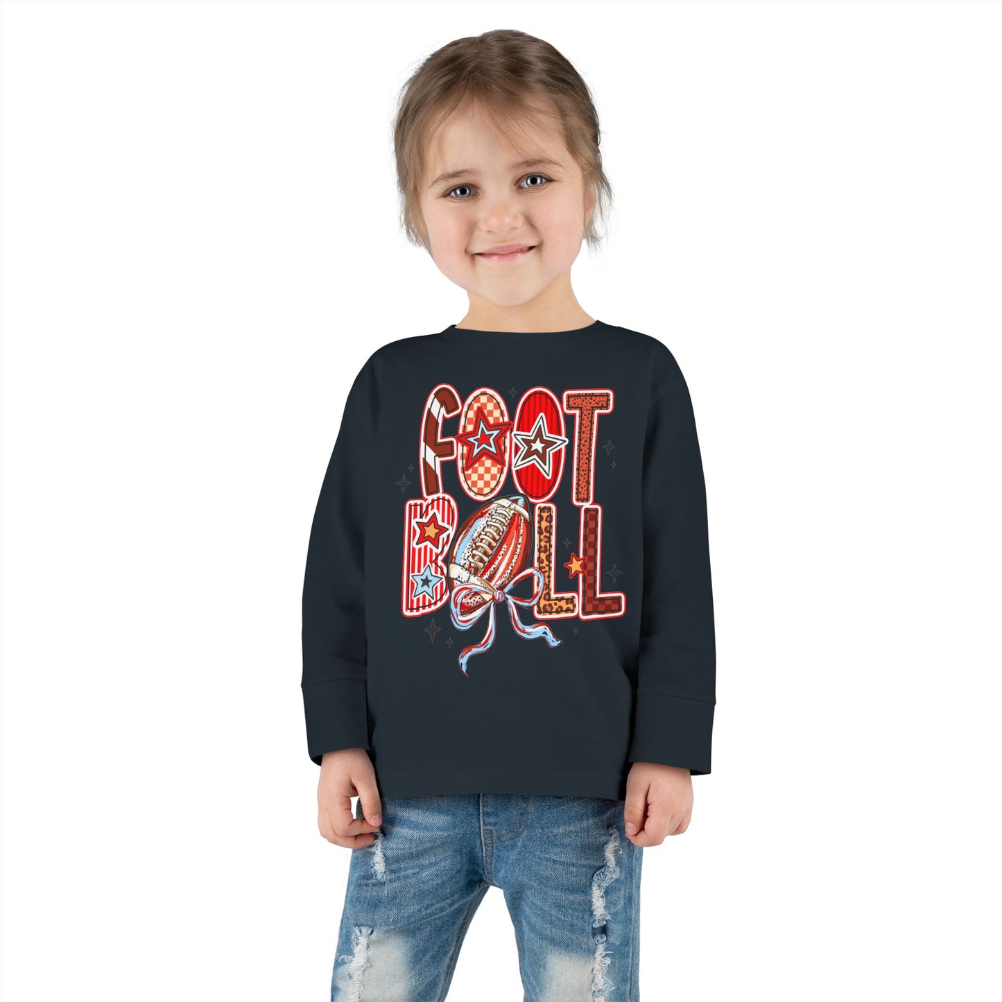 Toddler Football Long Sleeve Tee
