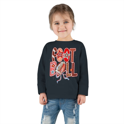 Toddler Football Long Sleeve Tee