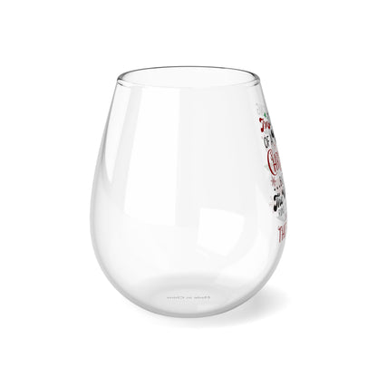 Funny I'll Drink Red Stemless Wine Glass