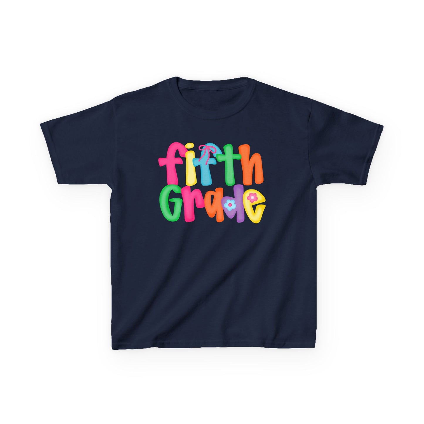 Back to School Fifth Grade Kids Tee