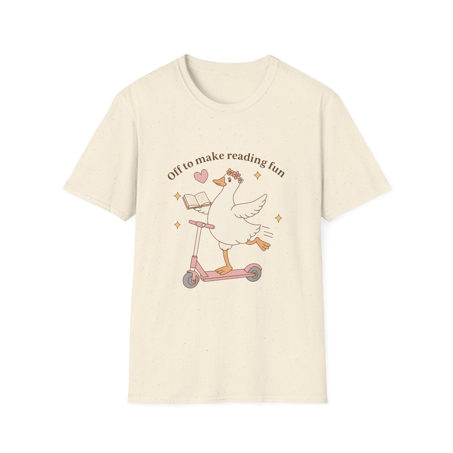 “Off to Make Reading Fun” Cute Graphic Tee
