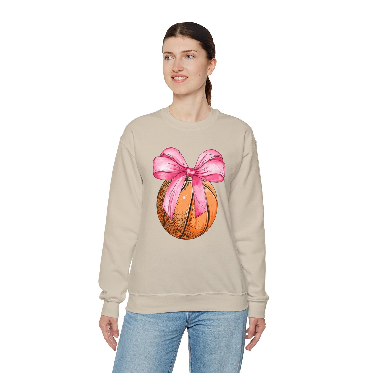 Basketball Coquette Crewneck Sweatshirt