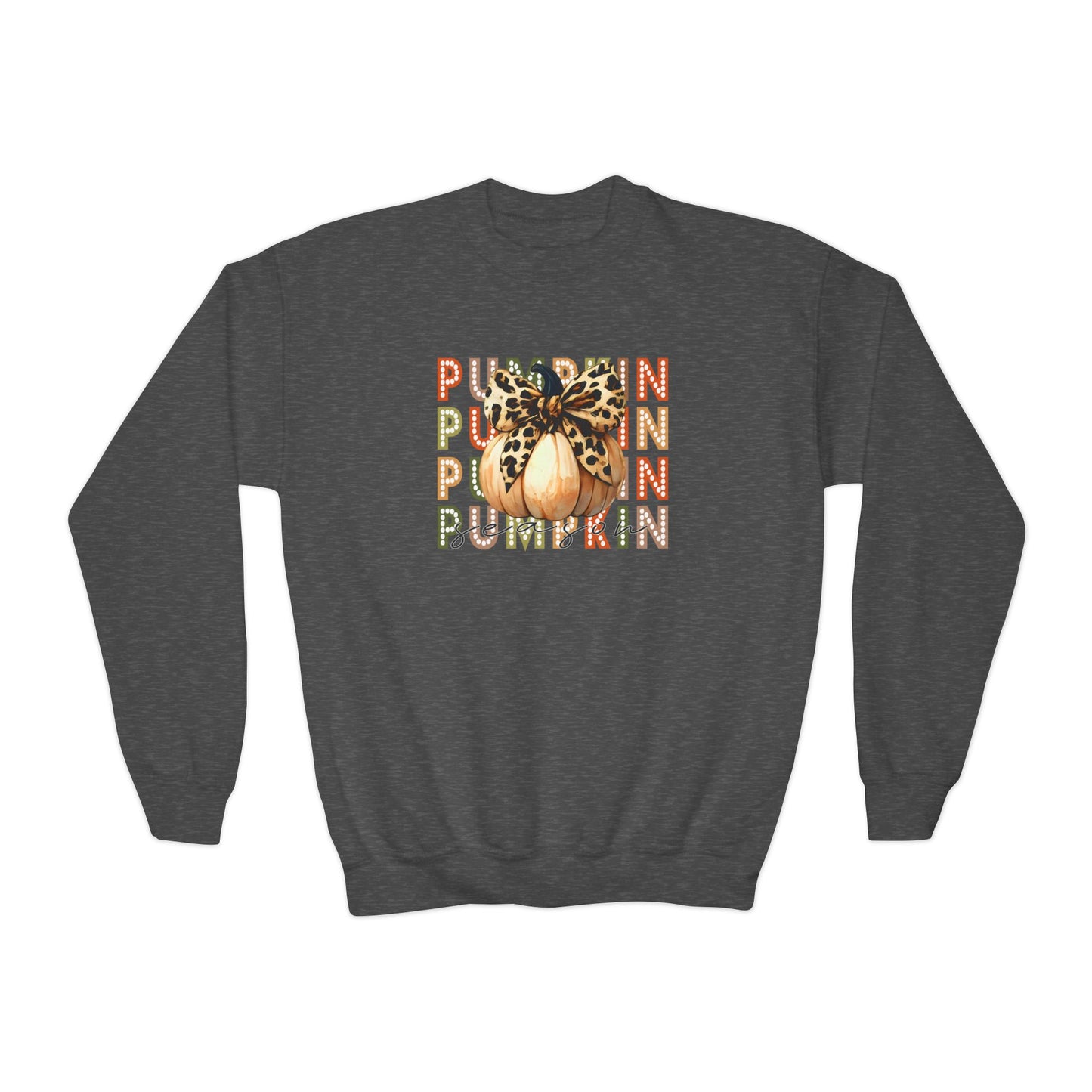 Pumpkin Season Youth Crewneck Sweatshirt