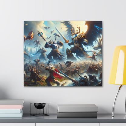 Epic DnD Battle Canvas Wall Art