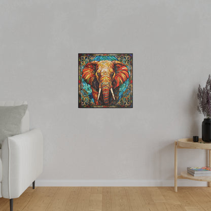 Elephant Wall Art Matte Canvas