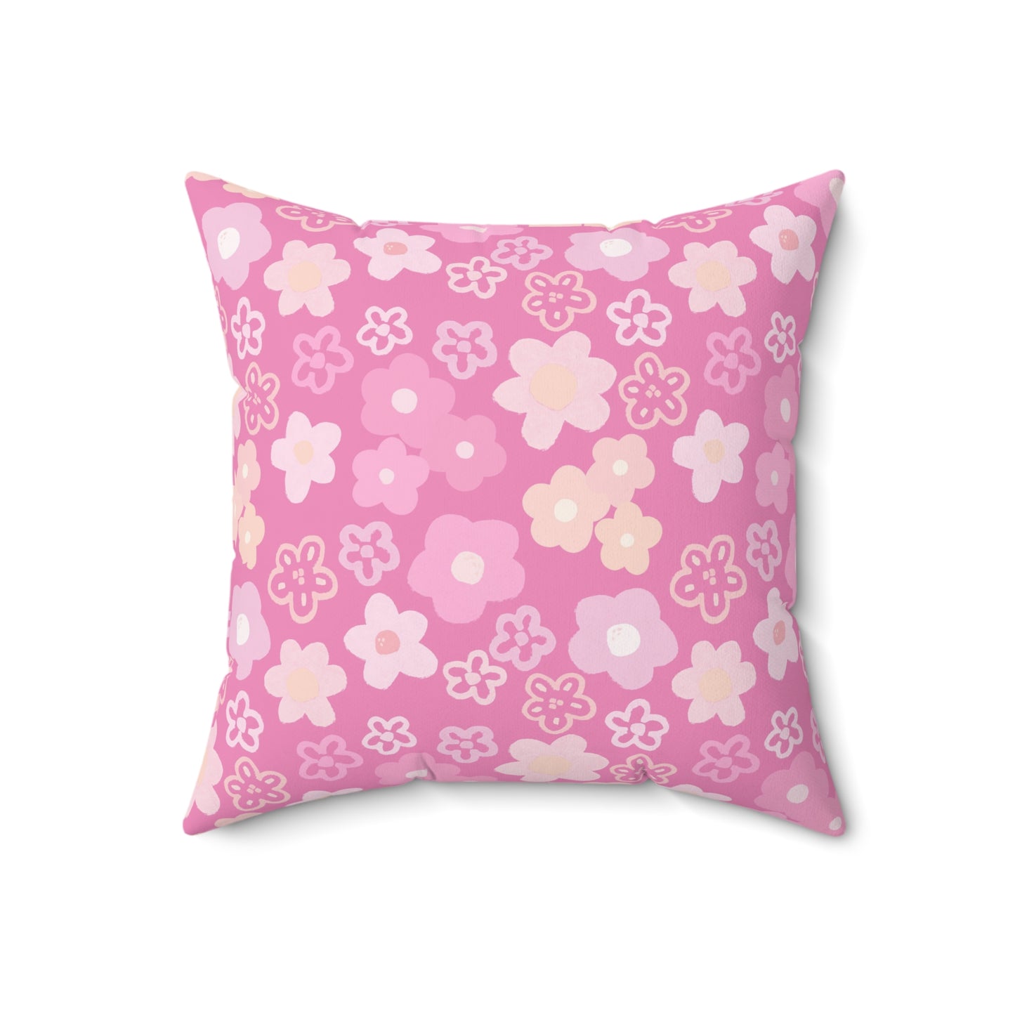 Coquette Pink Floral Pillow