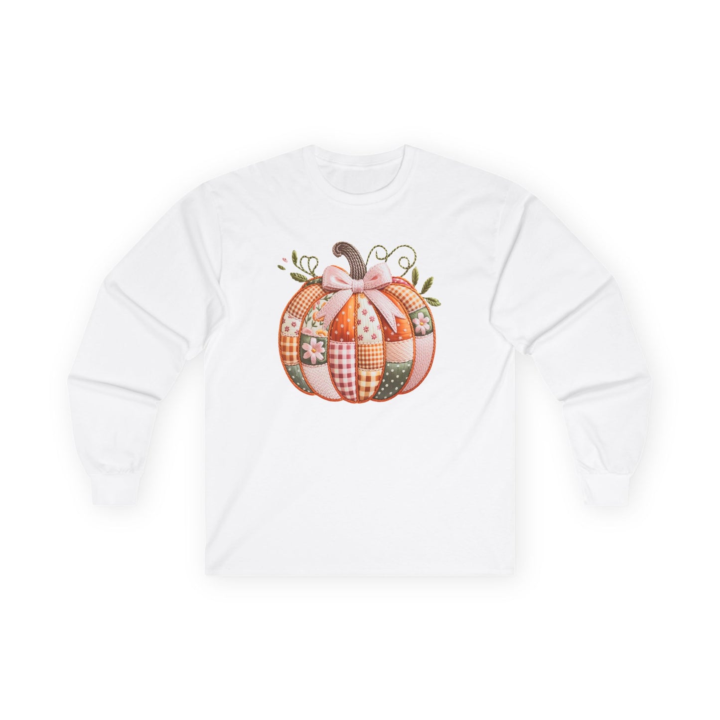 Fall Pumpkin Patch Adult Long Sleeve Tee