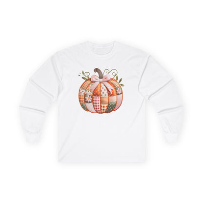 Fall Pumpkin Patch Adult Long Sleeve Tee