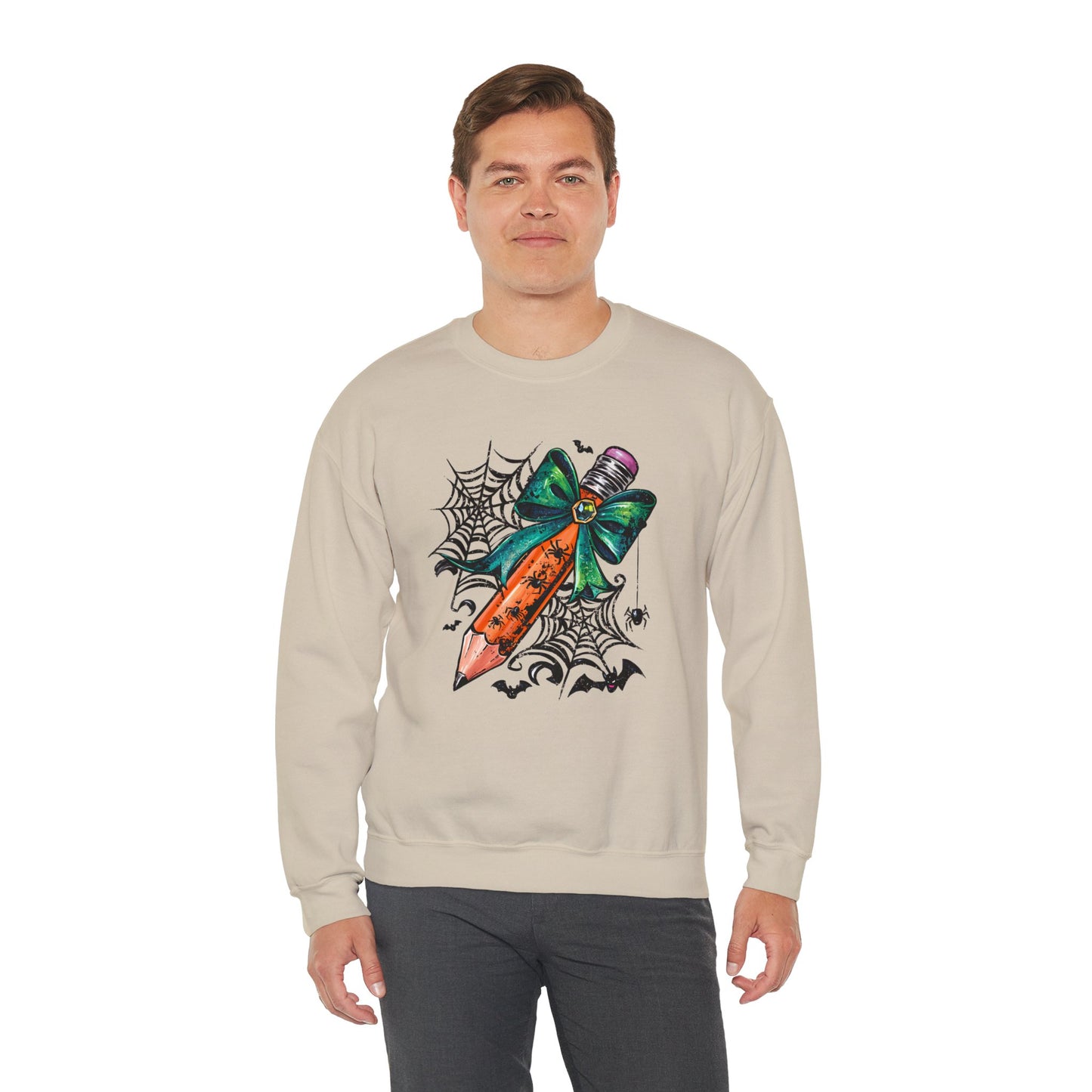 Halloween Pencil and Bow Sweatshirt