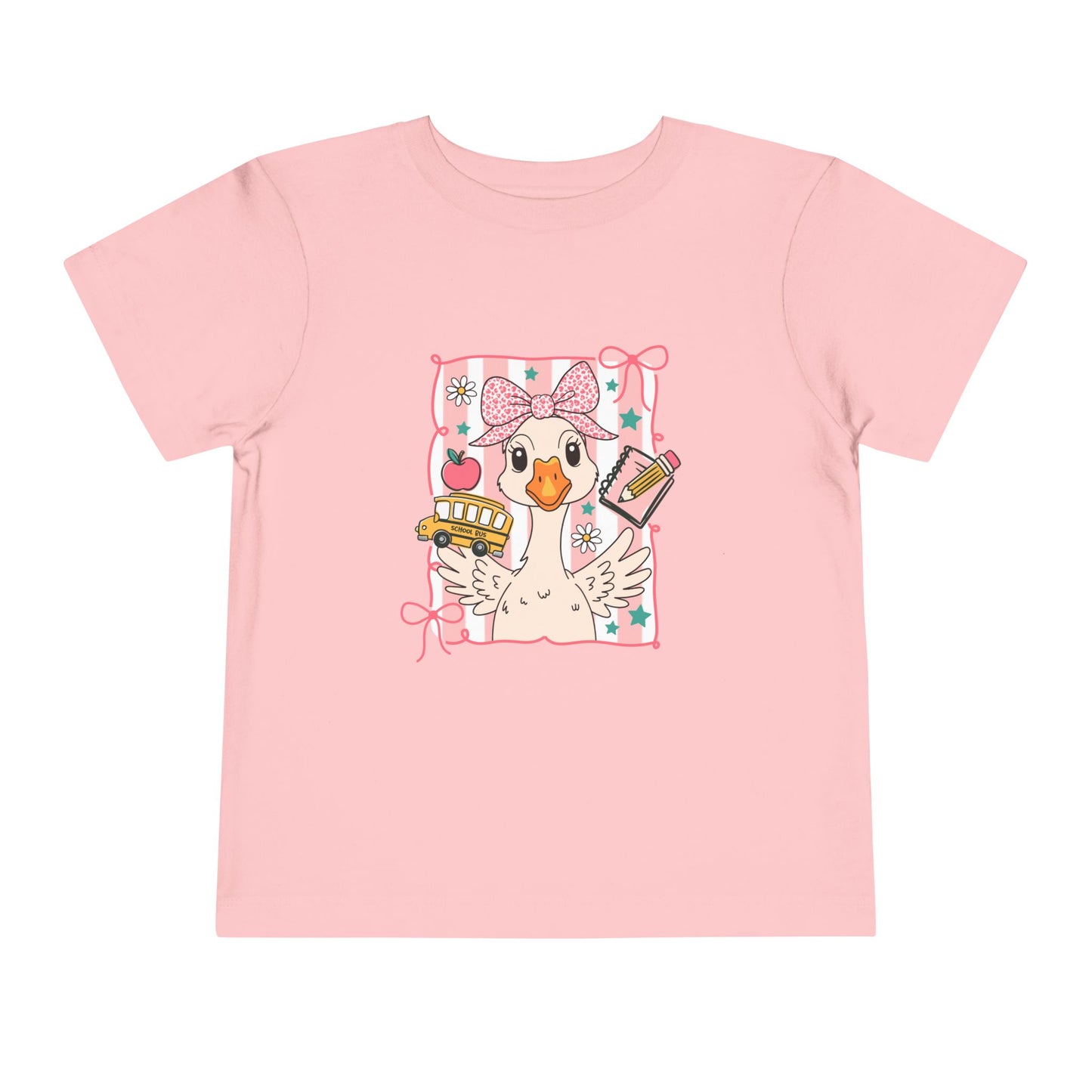 Cute Goose Toddler Back to School Tee