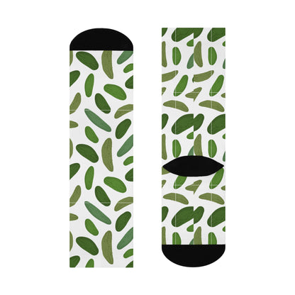 Funny Pickle Print Cushioned Crew Socks