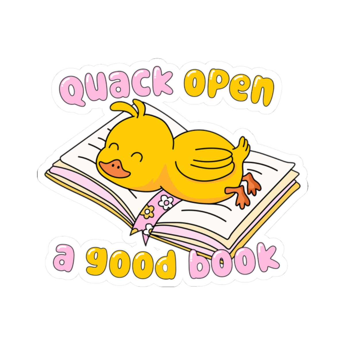 Cute Book Themed Kiss-Cut Stickers