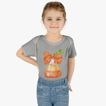 Candy Corn Coquette Halloween Onsie