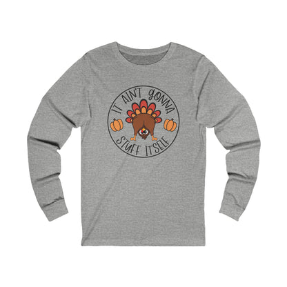 Funny Thanksgiving Turkey Unisex Jersey Long Sleeve Tee