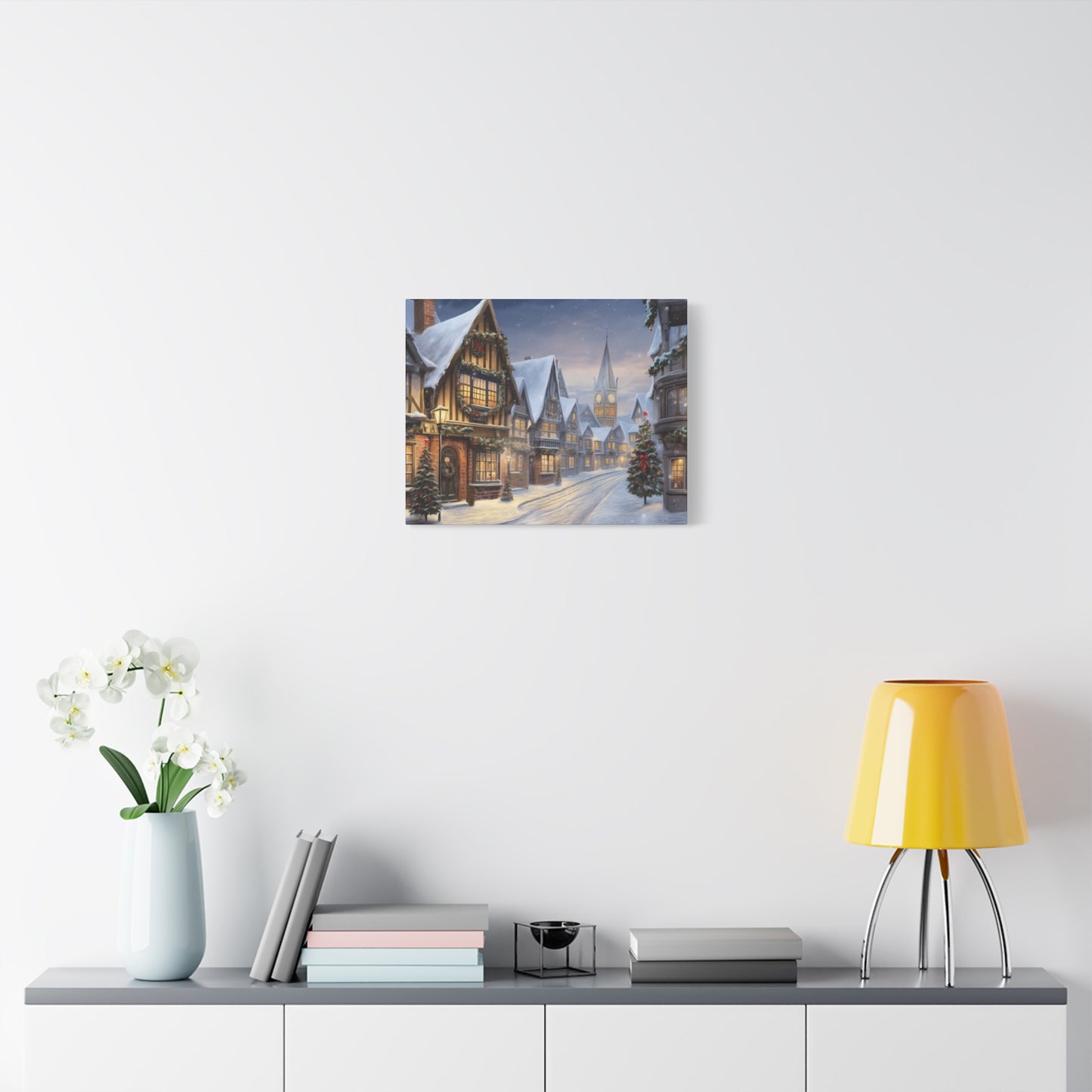 Christmas Village Canvas Art