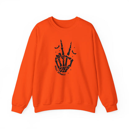 Skeleton Peace Halloween Sweatshirt