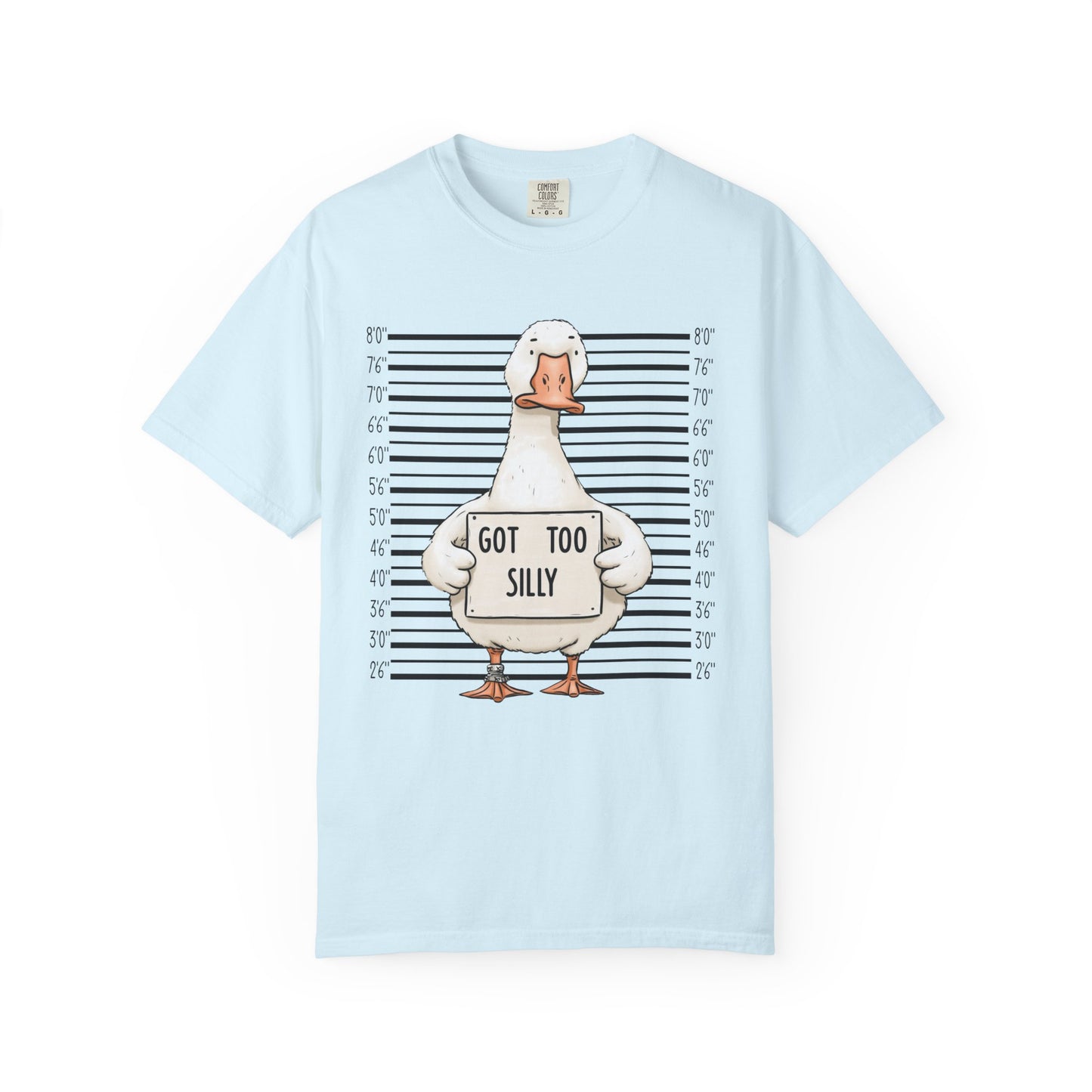 Funny Goose T-Shirt — 'Got Too Silly' Mugshot Graphic Tee