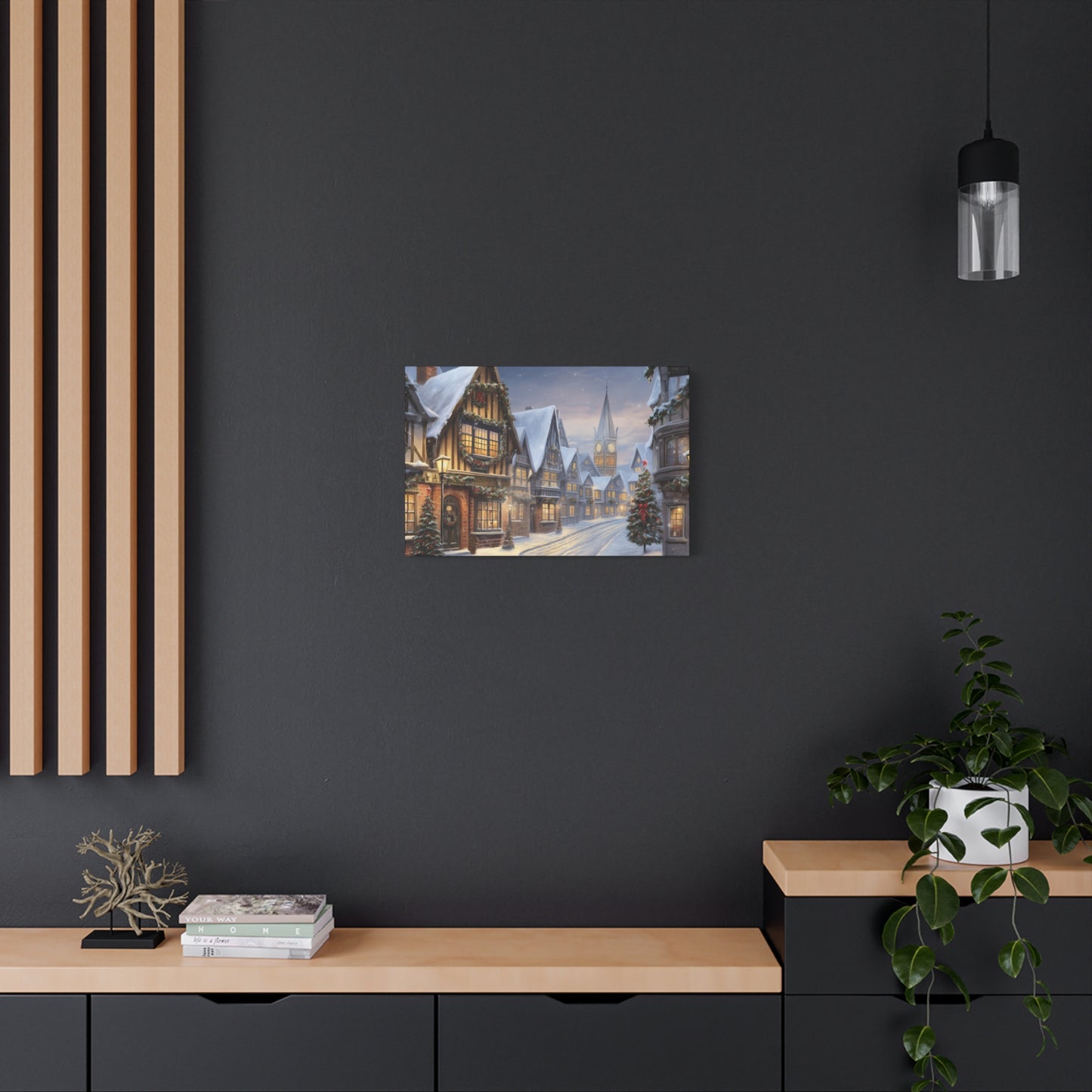 Christmas Village Canvas Art