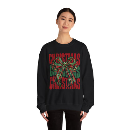 Christmas Coquette Bow Sweatshirt