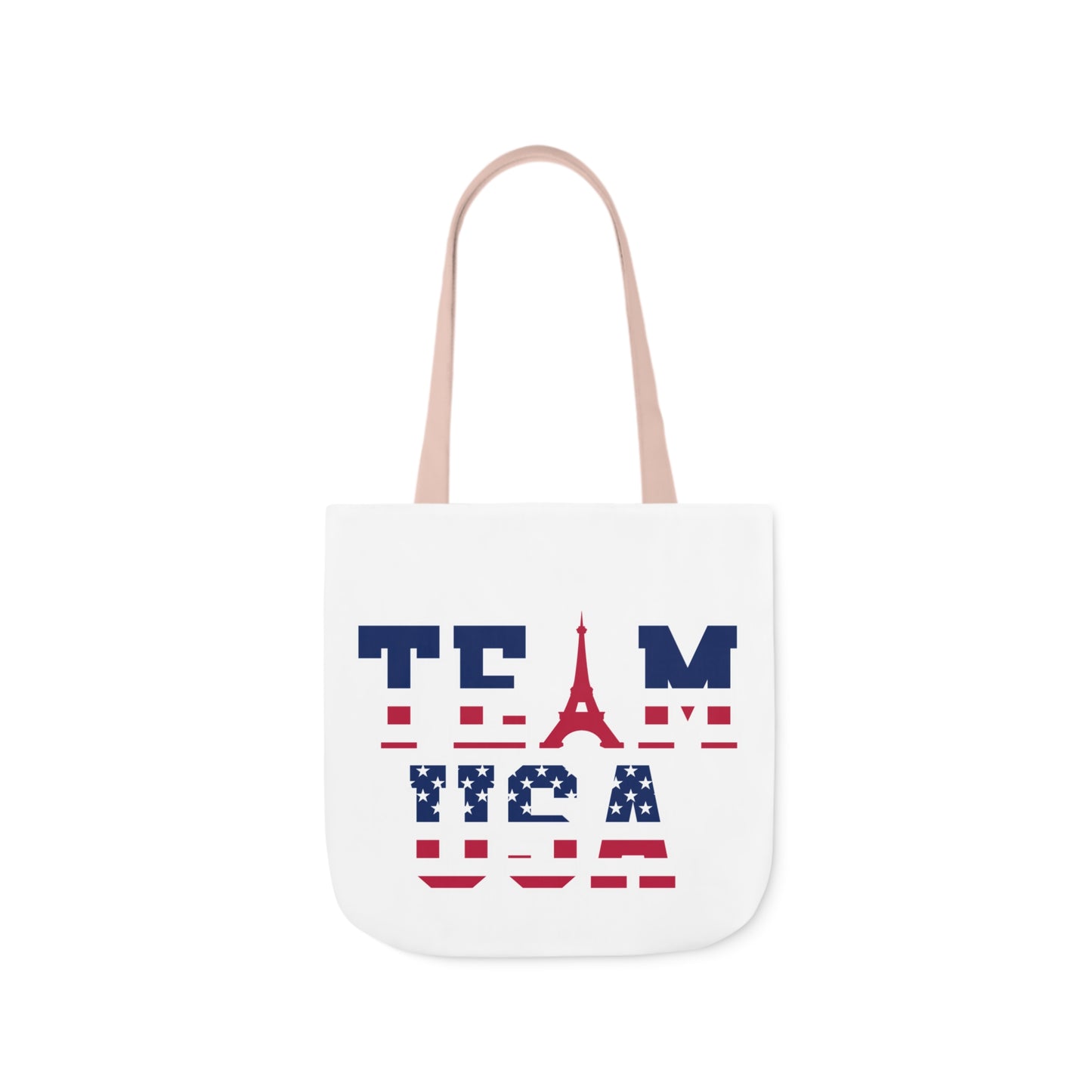 Team USA Paris Olympics Canvas Tote Bag, 5-Color Straps