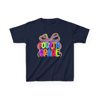 Neon Fourth Grade Back to School Kids Tee