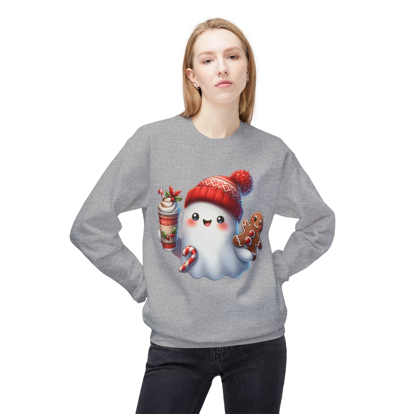 Cute Christmas Ghost Sweatshirt