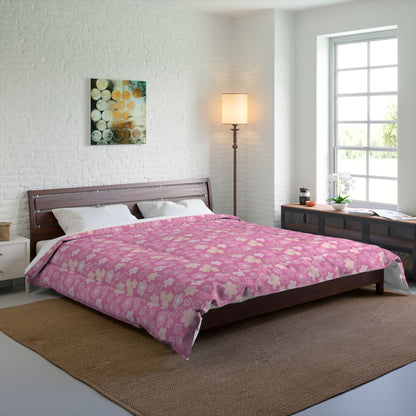 Pink Flower Power Comforter