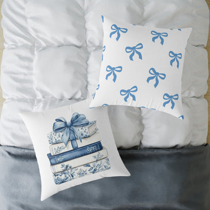 Coquette Book Stack Decorative Pillow