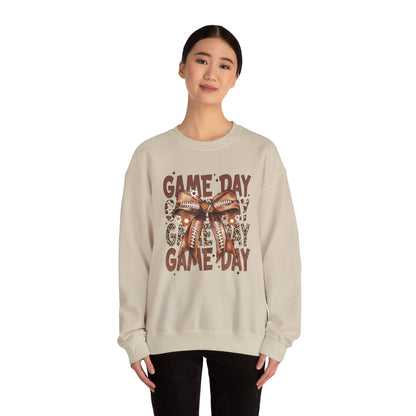 Retro Coquette Football Game Day Sweatshirt