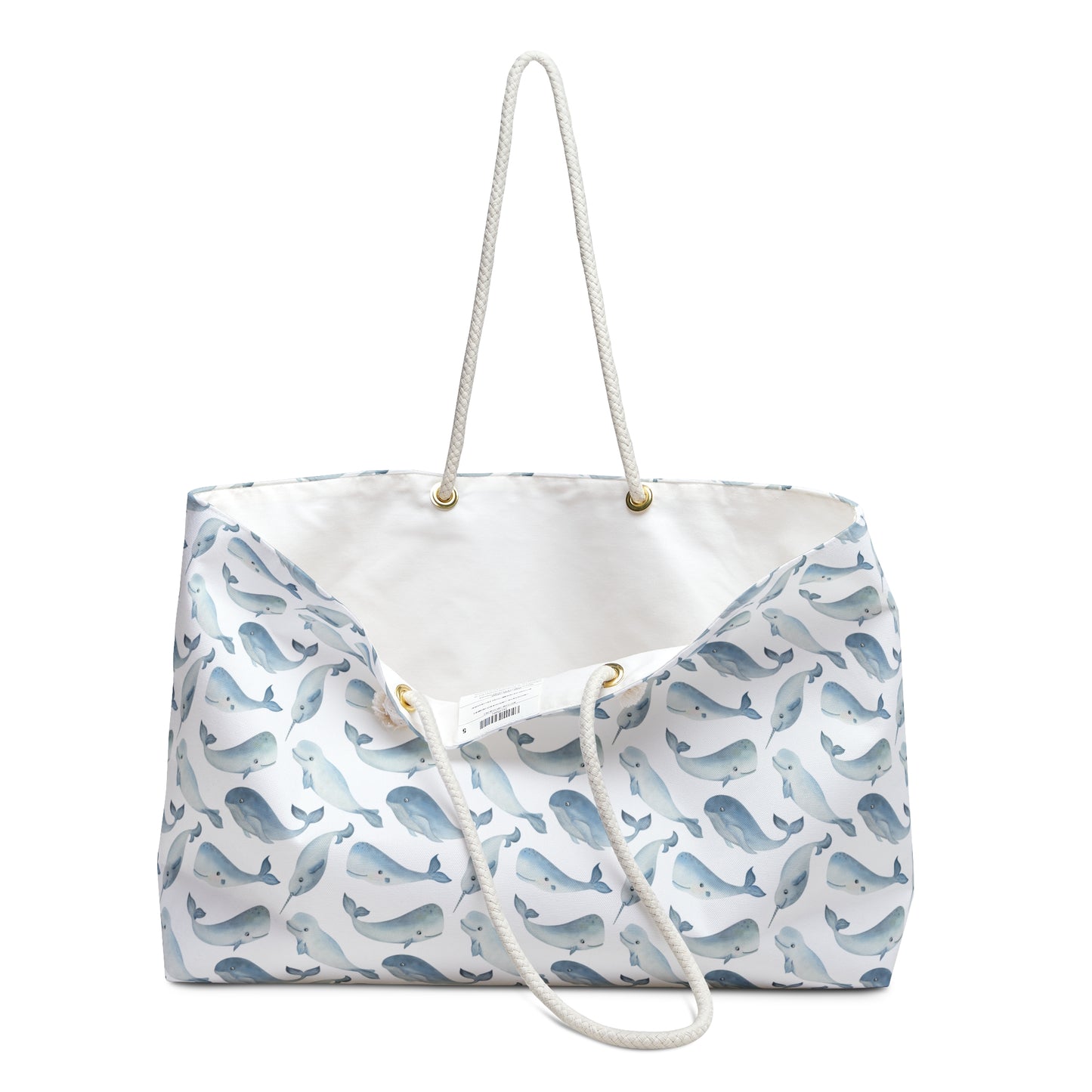 Whale Nautical Beach Weekender Bag