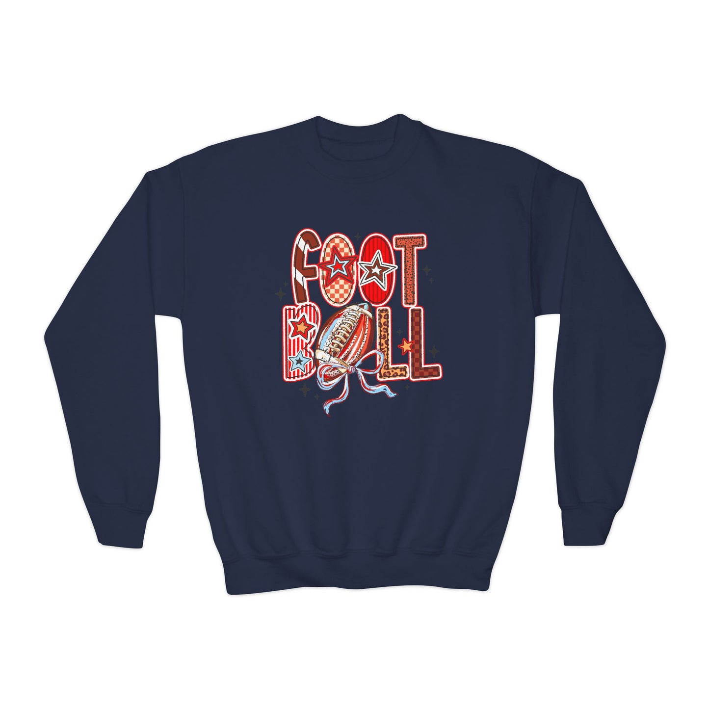 Cozy Fall Football Youth Sweatshirt