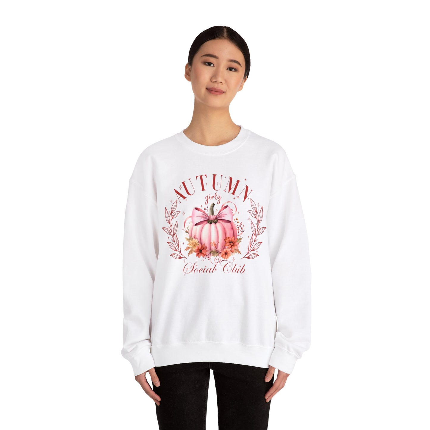 Autumn Girly Social Club Unisex Heavy Blend™ Crewneck Sweatshirt