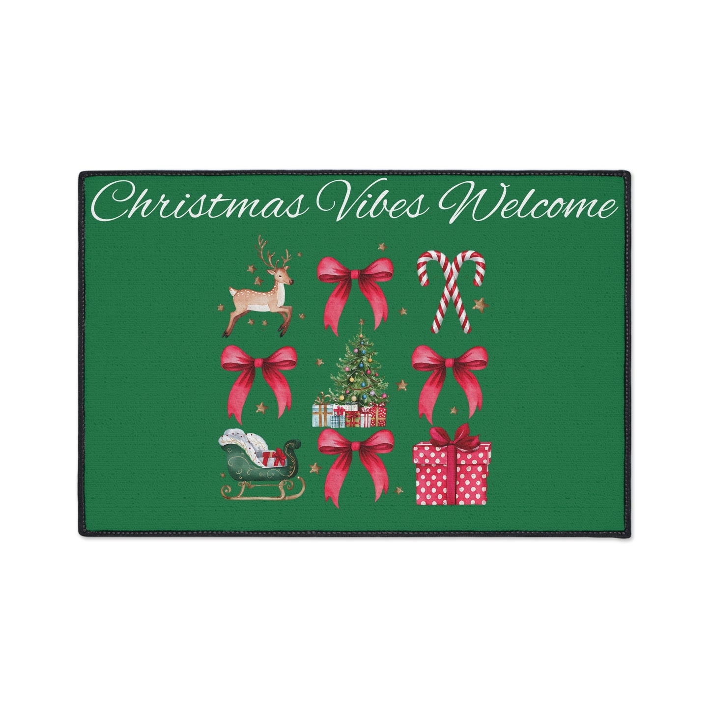 Christmas Vibes Welcome Heavy Duty Floor Mat