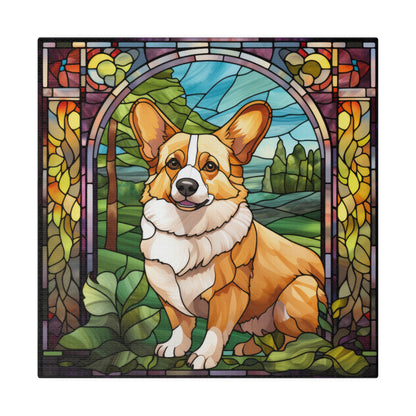 Corgi Wall Art Matte Canvas