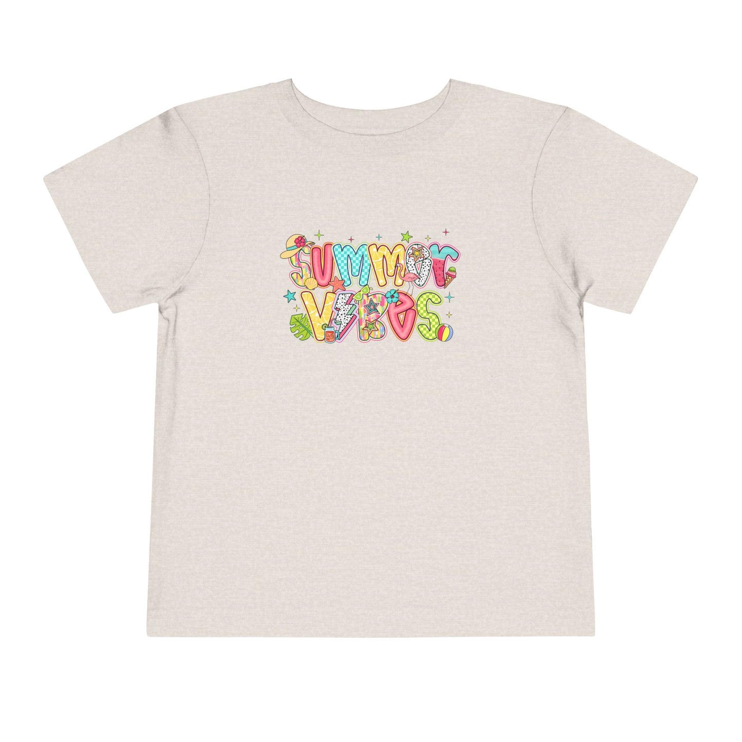 Summer Vibes Colorful Toddler Tee