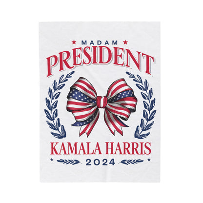 Kamala Harris Velveteen Plush Blanket