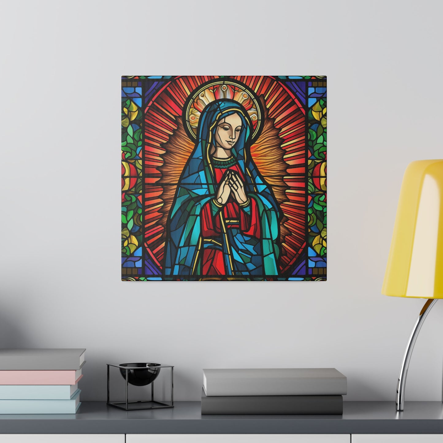 Virgin Mary Wall Art Matte Canvas