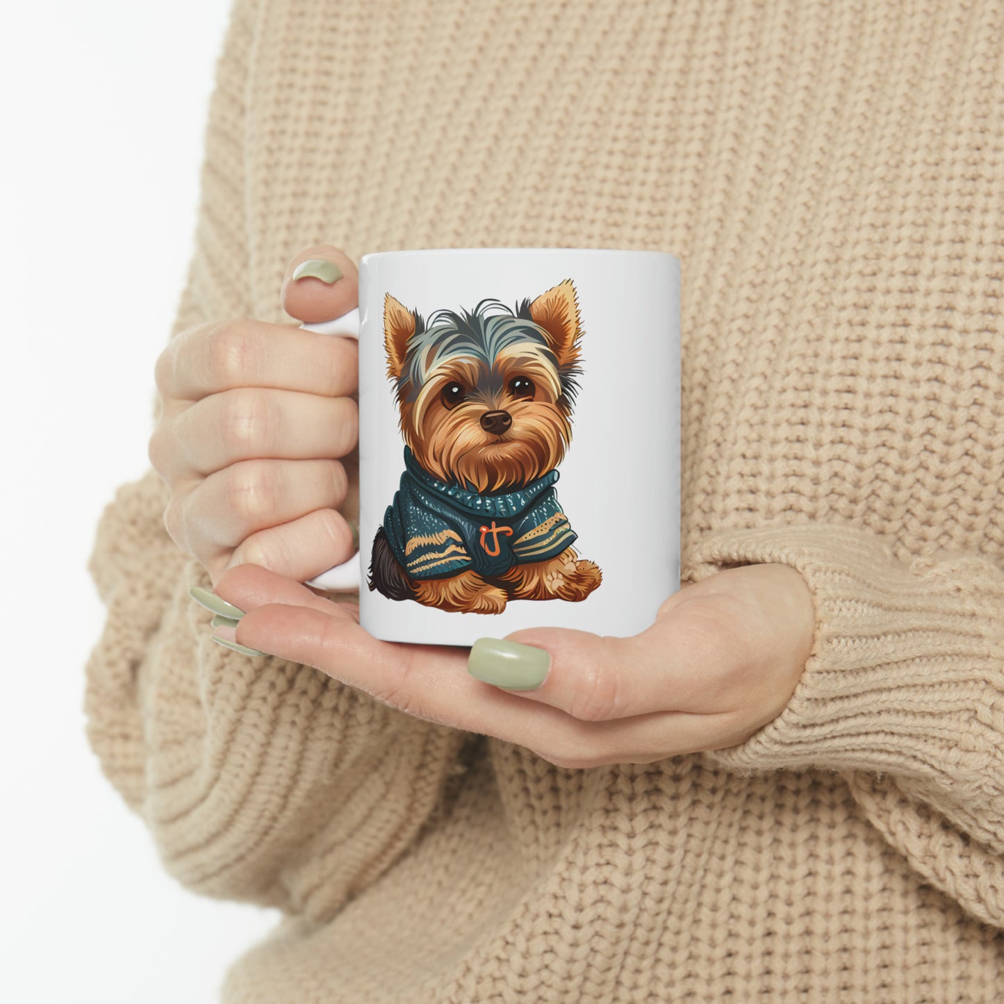 Yorkie Ceramic Mug, 11oz