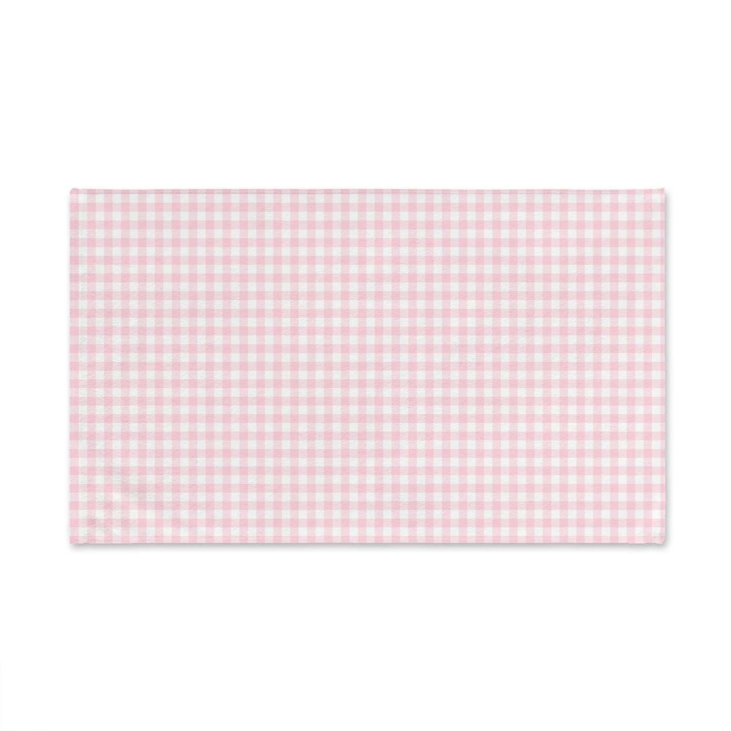 Coquette Pink and White Hand Towel