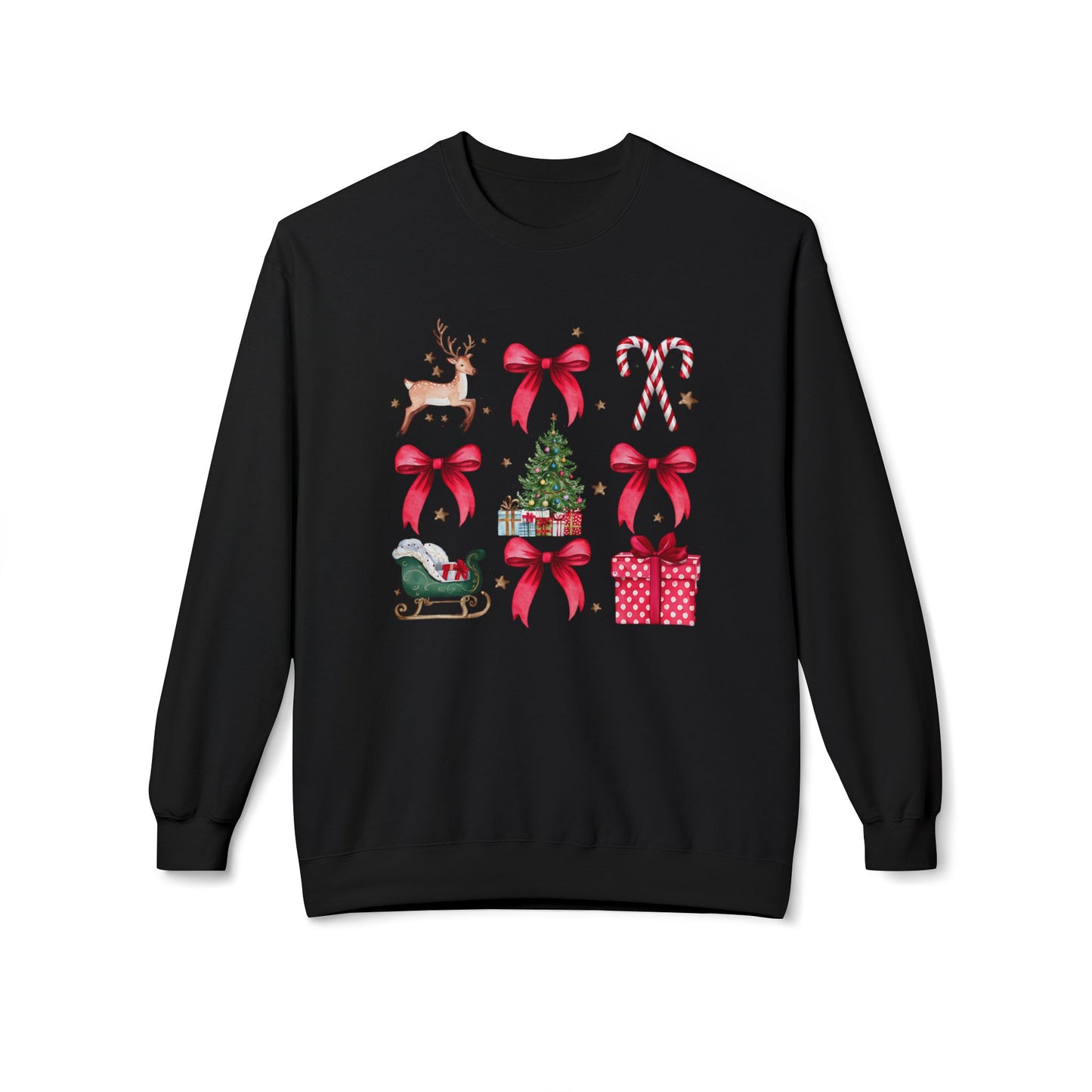 Merry Christmas Coquette Softstyle Fleece Sweatshirt