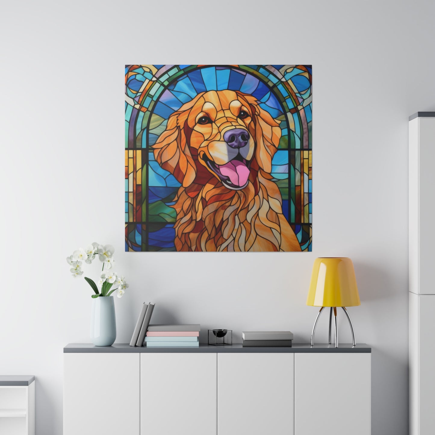 Golden Retriever Wall Art Matte Canvas