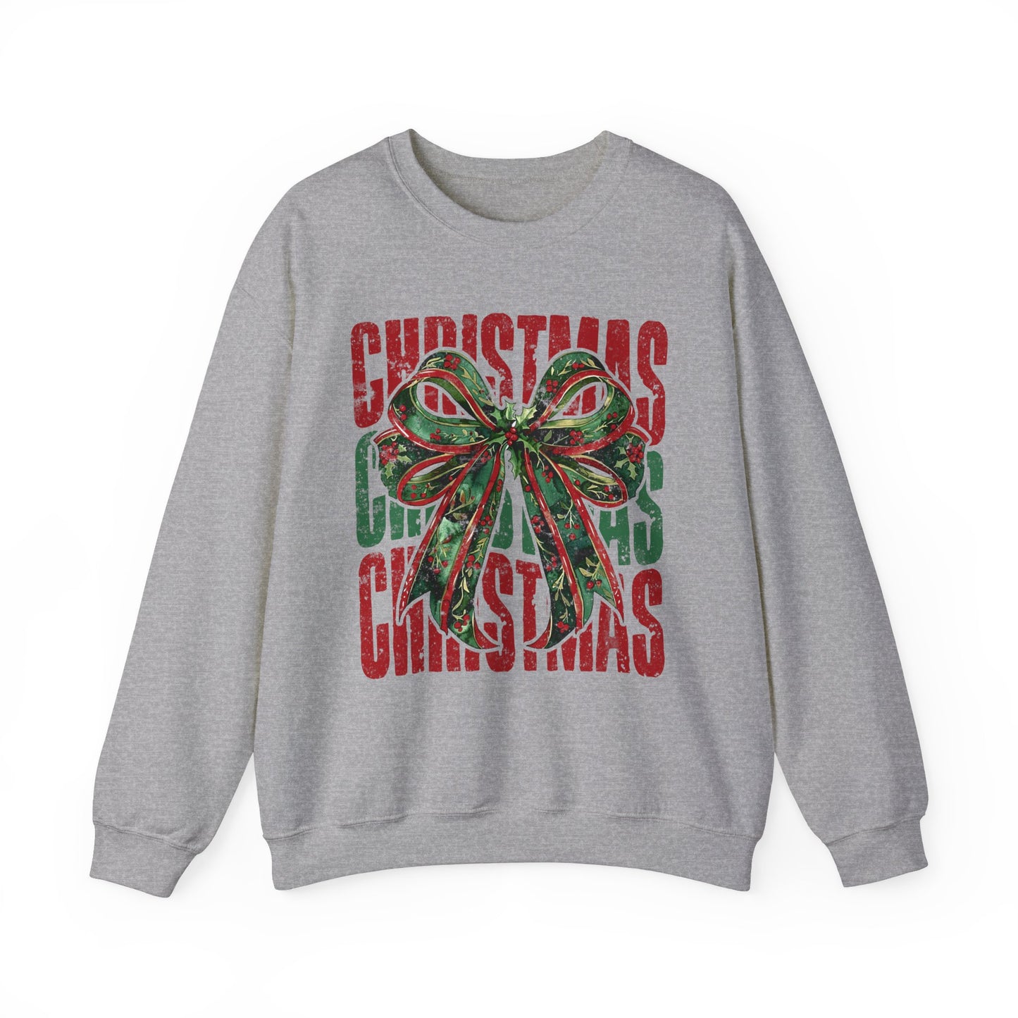 Christmas Coquette Bow Sweatshirt